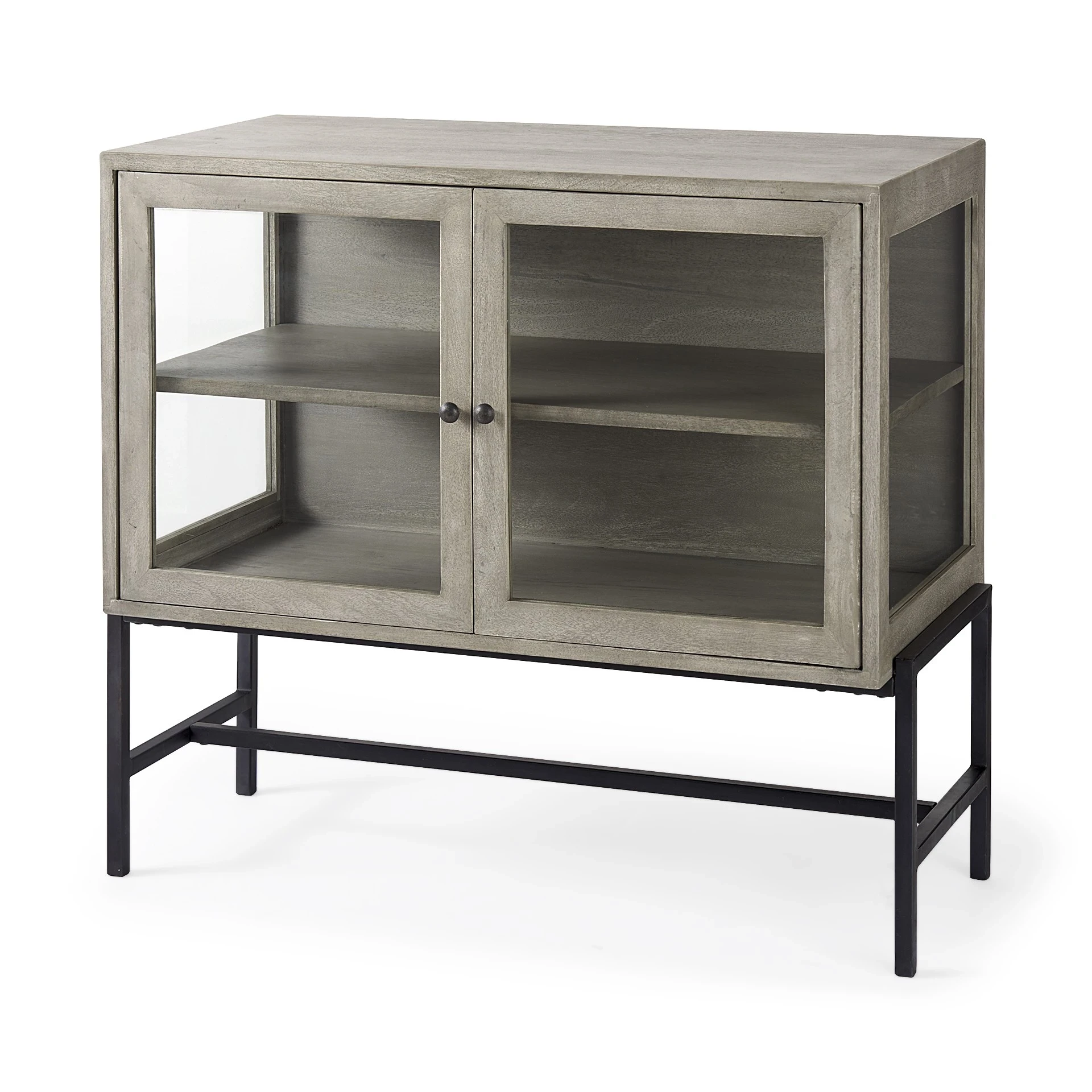 Rustic Dark Gray Two Door Shadowbox Cabinet Rustic Dark Gray Two Door Shadowbox Cabinet