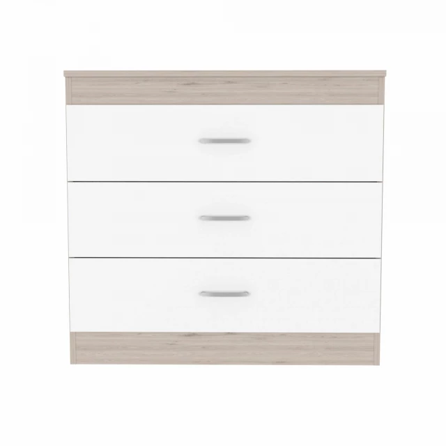 light gray white modern dresser with multiple drawers for bedroom storage