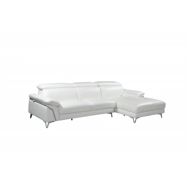 Leather L shaped sofa chaise sectional with comfortable rectangle studio couch design suitable for outdoor use