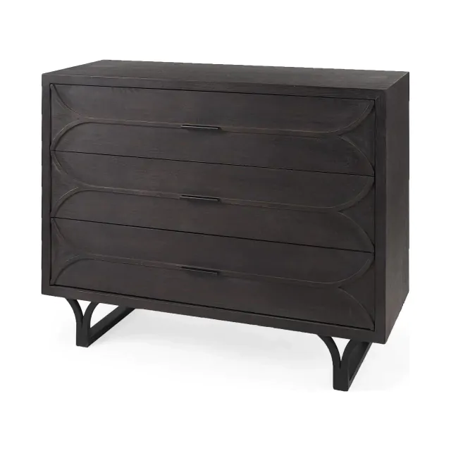 Contemporary Dark Oval Accent Cabinet Contemporary Dark Oval Accent Cabinet