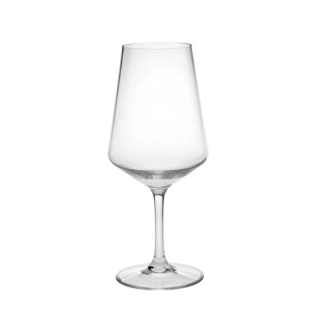 Tritan plastic stemmed multipurpose wine glass with tableware and drinkware