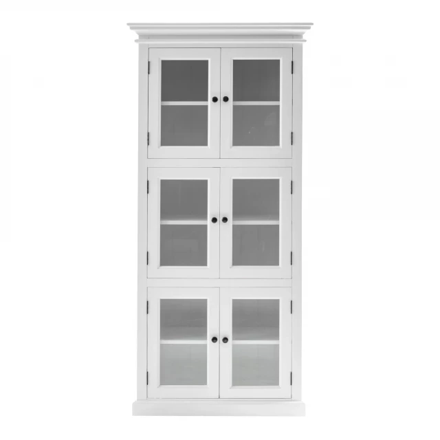 Frame standard accent cabinet with six shelves featuring rectangle symmetry and shelving technology