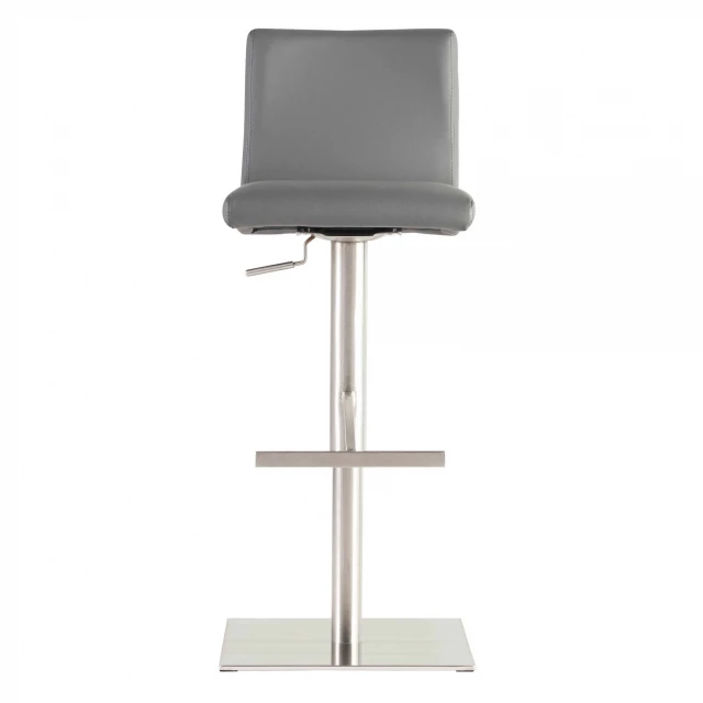 Low back bar height bar chair in magenta with metal composite material