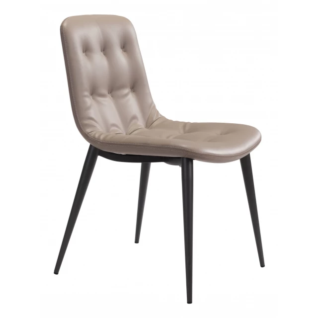 Walnut solid back dining chairs with comfortable armrests and composite material
