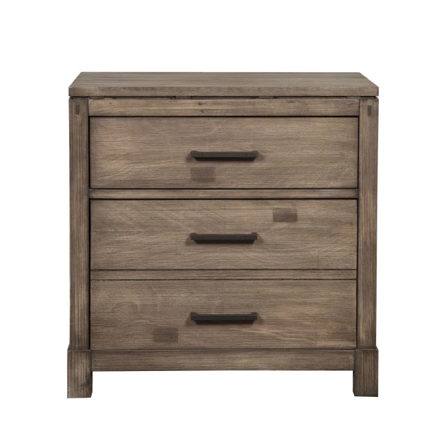 weathered grey finish wood drawer nightstand with cabinetry and chest of drawers design