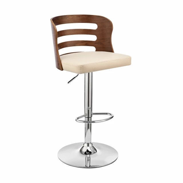 Iron swivel adjustable height bar chair with armrests and metal base comfortable for any event