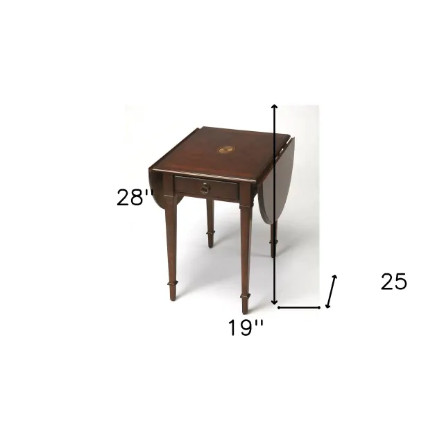 Traditional Cherry Drop Leaf Table Traditional Cherry Drop Leaf Table