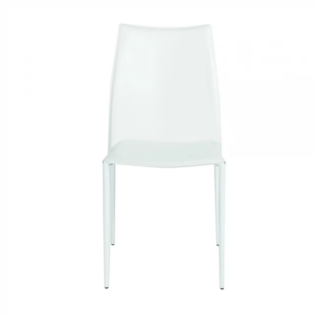Premium white stacking dining chairs with plastic rectangle design and outdoor furniture feature