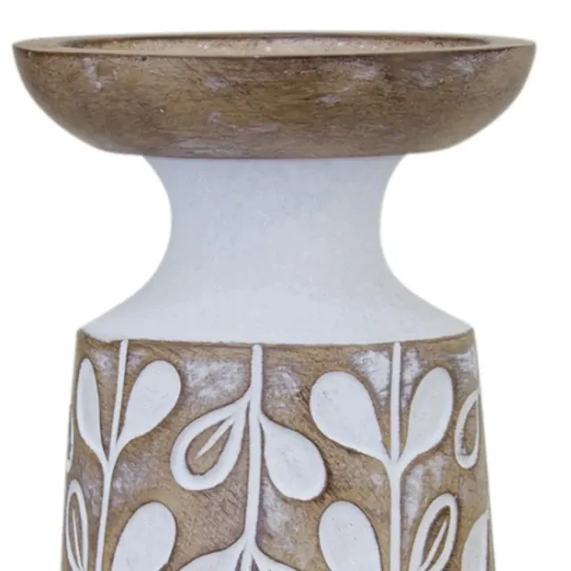 Set Of Three Brown Flameless Tabletop Set Of Three Brown Flameless Tabletop