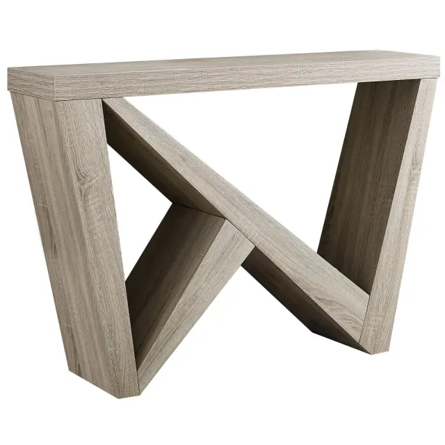 47 Taupe Abstract Console Table