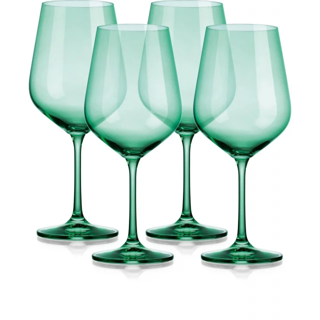 translucent pale green large wine glasses in stemware and tableware collection