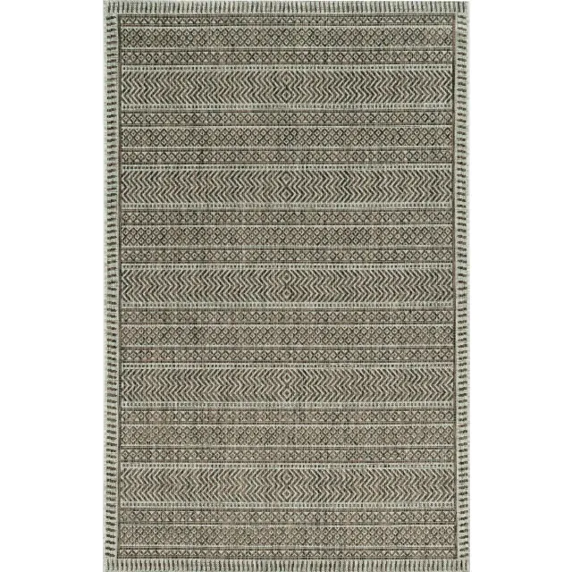 5'X7' Mocha Machine Woven Uv Treated Tribal Indoor Outdoor Area Rug 5'X7' Mocha Machine Woven Uv Treated Tribal Indoor Outdoor Area Rug