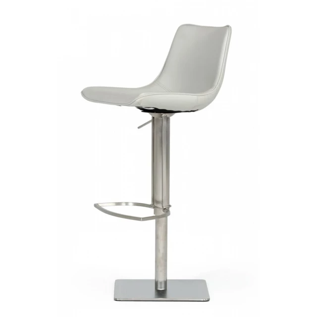 Low back bar height bar chair with metal and composite materials