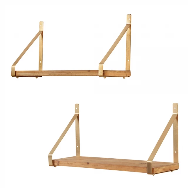 solid wood wall mounted shelving unit for home decor and storage