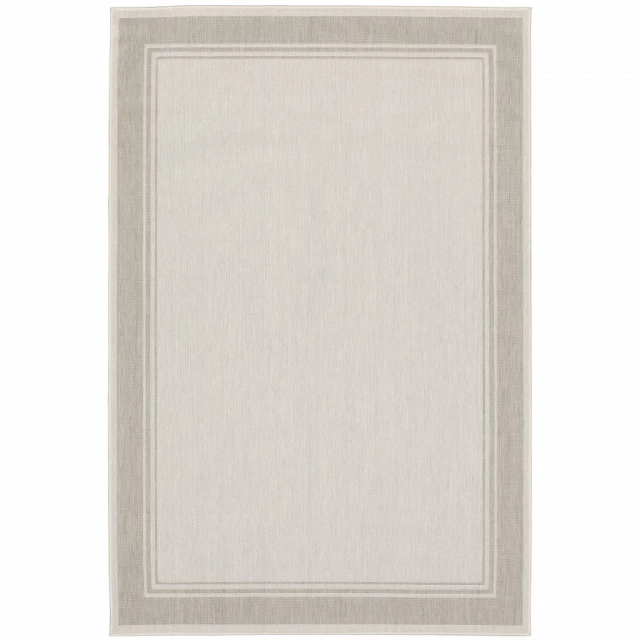 gray ivory indoor outdoor area rug with rectangle shape and beige color for home decor