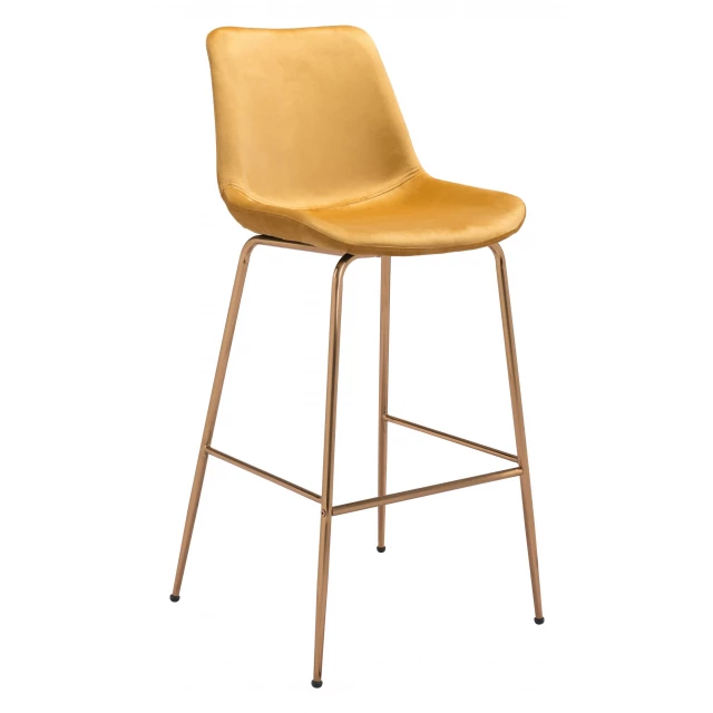 Low back bar height bar chair with natural and composite materials featuring metal accents and wood pattern