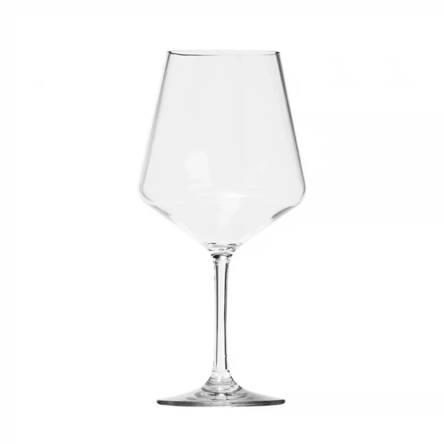 Tritan plastic stemmed multi-purpose wine glasses with drinkware and tableware features