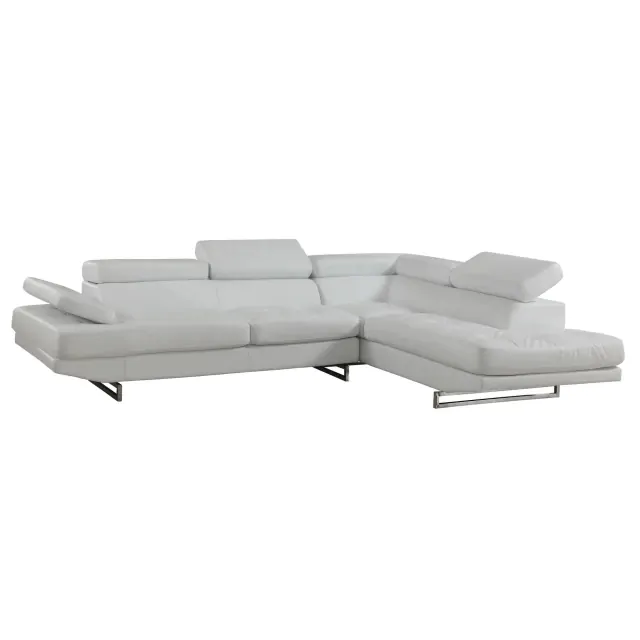 Gray Leather L Shaped Two Piece Corner Sectional Gray Leather L Shaped Two Piece Corner Sectional