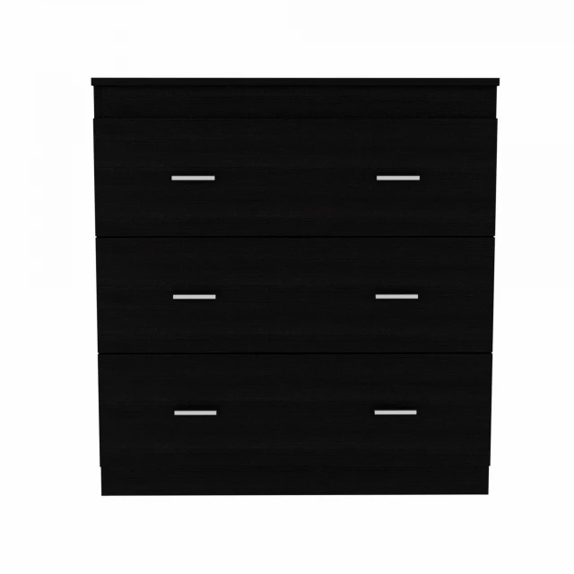 Stylish black drawer dresser for bedroom storage