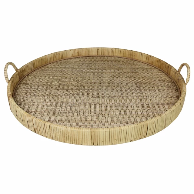 jumbo bamboo round tray serveware