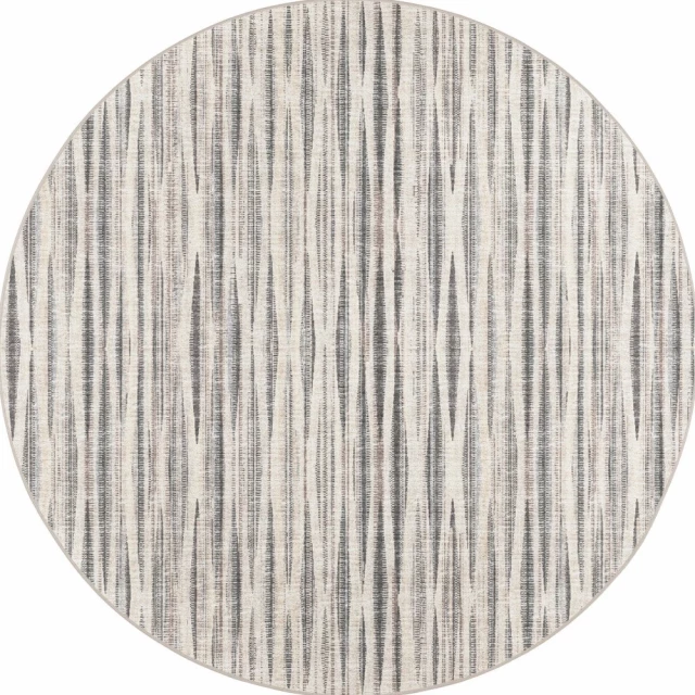 round ombre tufted handmade area rug in beige with circular and rectangular patterns