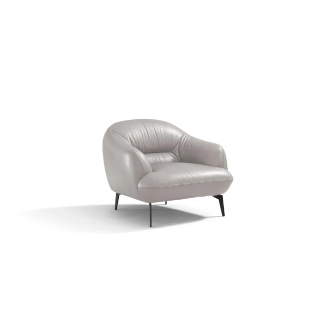 taupe black genuine leather balloon chair with armrests and wood composite material flooring