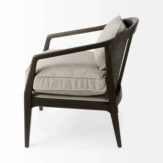 Fusion Dark Cane Back Arm Chair Fusion Dark Cane Back Arm Chair