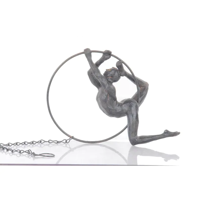 Athletic Man Hanging Ring Sculpture Athletic Man Hanging Ring Sculpture
