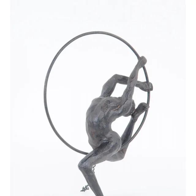 Athletic Man Hanging Ring Sculpture Athletic Man Hanging Ring Sculpture