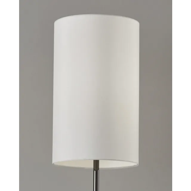Black Nickel Finish Metal Tall White Shade Table Lamp Black Nickel Finish Metal Tall White Shade Table Lamp