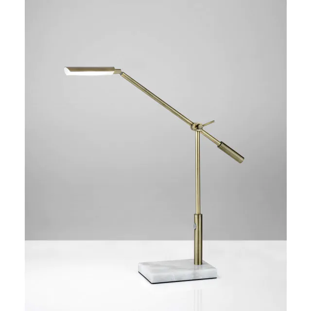 Sleek Brass Metal Adjustable And Dimmable Led Desk Lamp Sleek Brass Metal Adjustable And Dimmable Led Desk Lamp