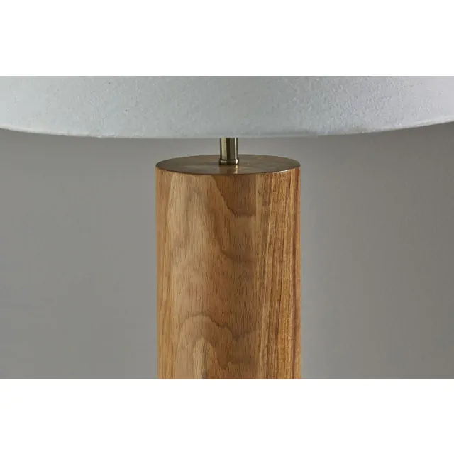 Canopy Natural Wood Block Table Lamp