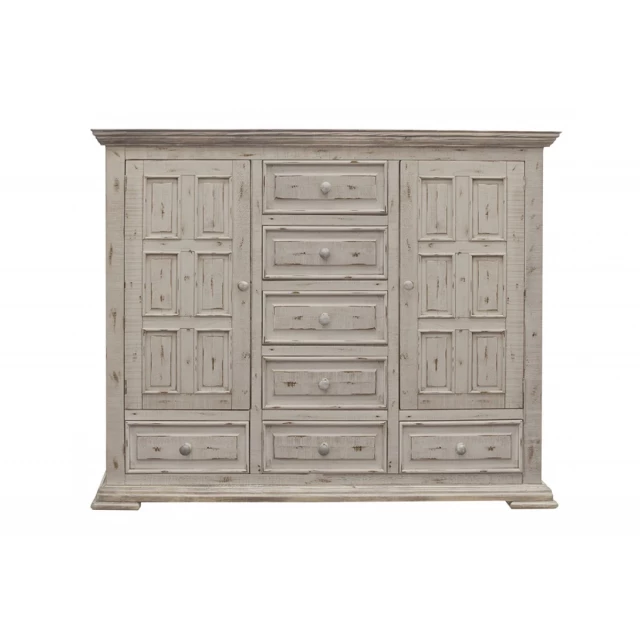 Solid wood seven drawer gentleman's chest product image