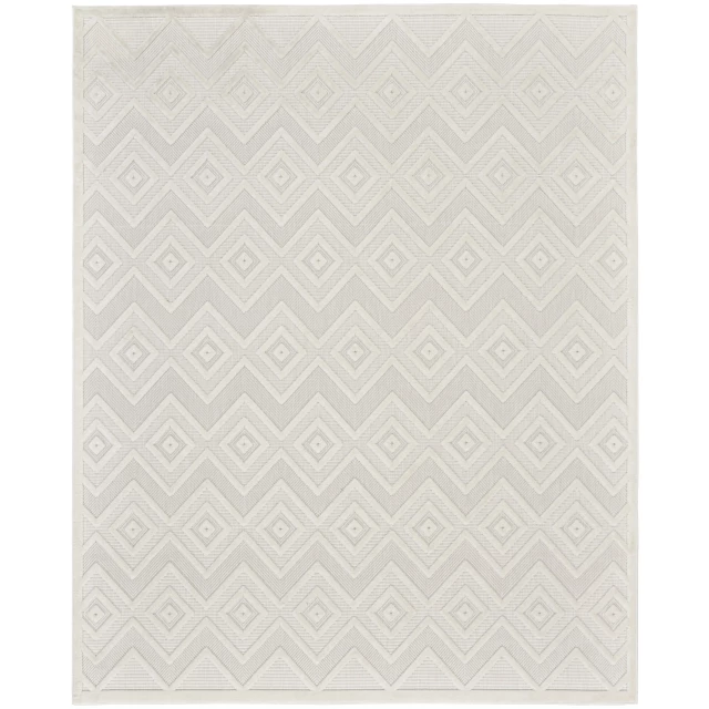 x cream geometric flatweave area rug in brown beige and grey with symmetrical patterns