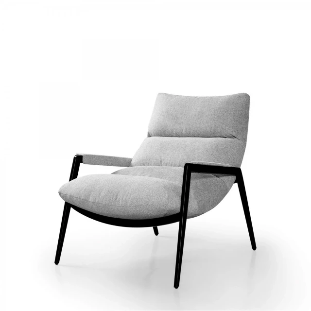 Grey polyester black solid arm chair with wood armrests and comfortable rectangle design for outdoor furniture