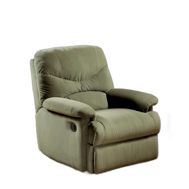 sage microfiber recliner chair with armrests for comfort