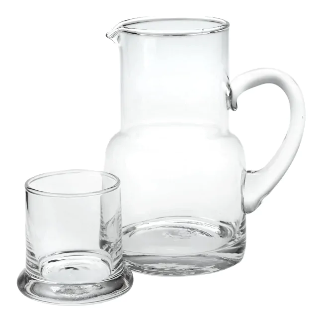 4 X 6 X 7 Clear Glass 2 Pc Glass Bedside Or Desktop Carafe Set 10 Oz 4 X 6 X 7 Clear Glass 2 Pc Glass Bedside Or Desktop Carafe Set 10 Oz