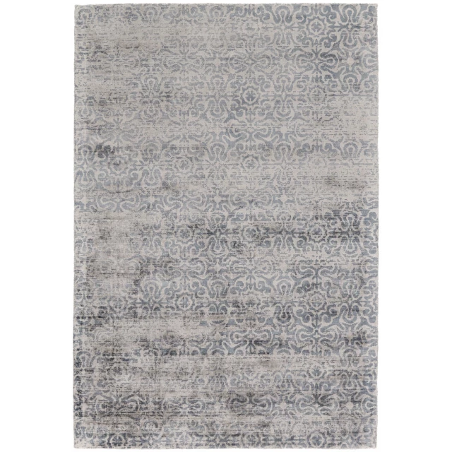 taupe abstract hand woven area rug in brown grey and beige with rectangular pattern