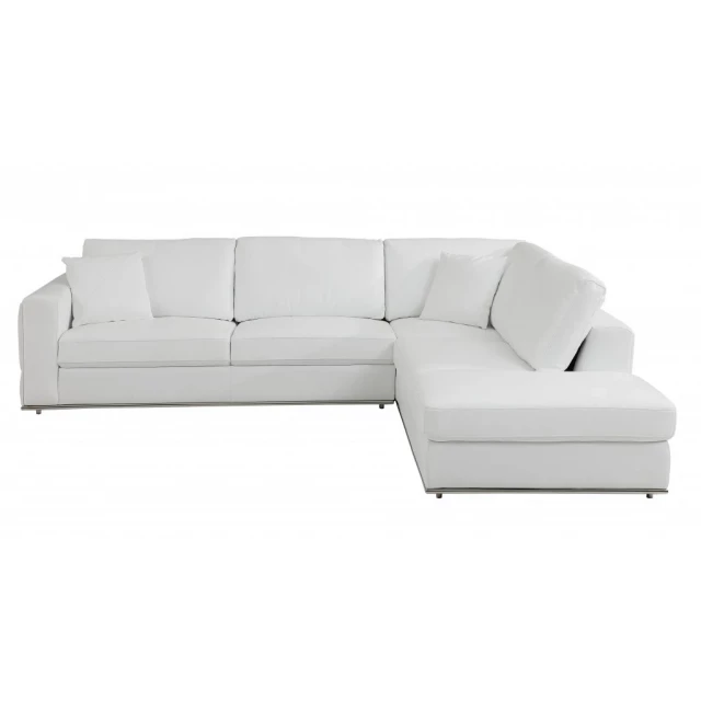 Leather reclining L-shaped corner sectional couch with comfort and style for home furniture