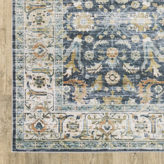 stain resistant non skid area rug with beige pattern and creative arts design