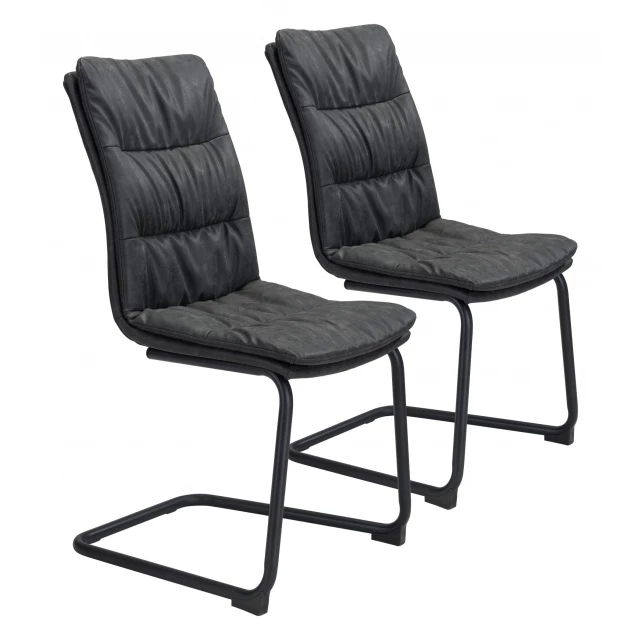 Black solid back dining chairs with armrests in a comfortable and stylish design