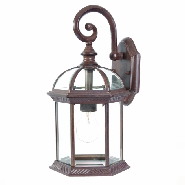 dark brown eastern lantern wall light made of metal and wood with antique design
