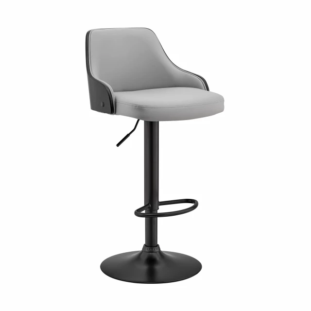 Iron swivel adjustable height bar chair with metal frame and comfortable composite material seat