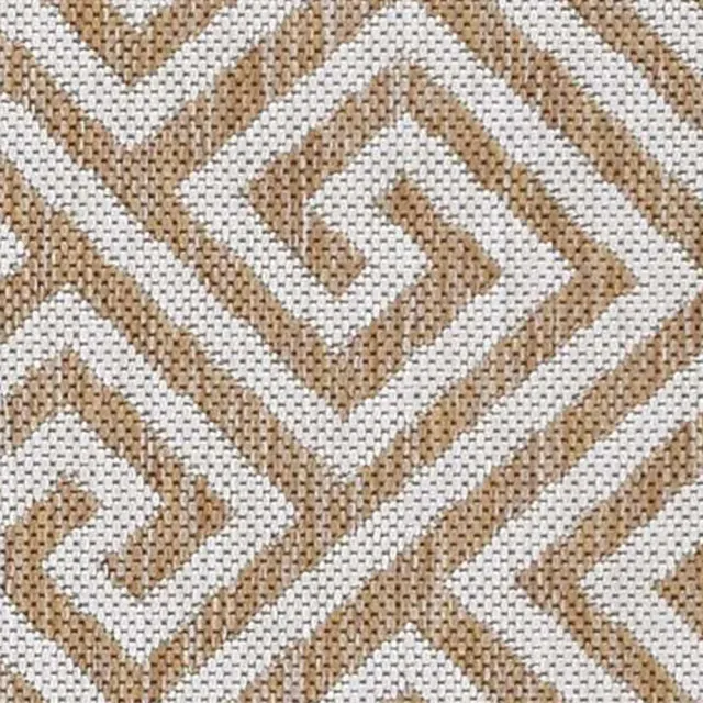 5'X7' Ivory Machine Woven Uv Treated Greek Key Bordered Indoor Outdoor Area Rug 5'X7' Ivory Machine Woven Uv Treated Greek Key Bordered Indoor Outdoor Area Rug