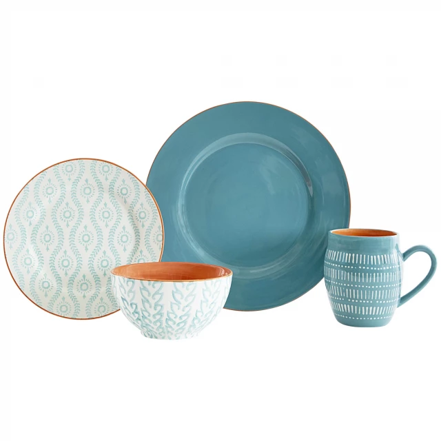 sixteen abstract ceramic service set featuring tableware drinkware dishware and plates for dinnerware
