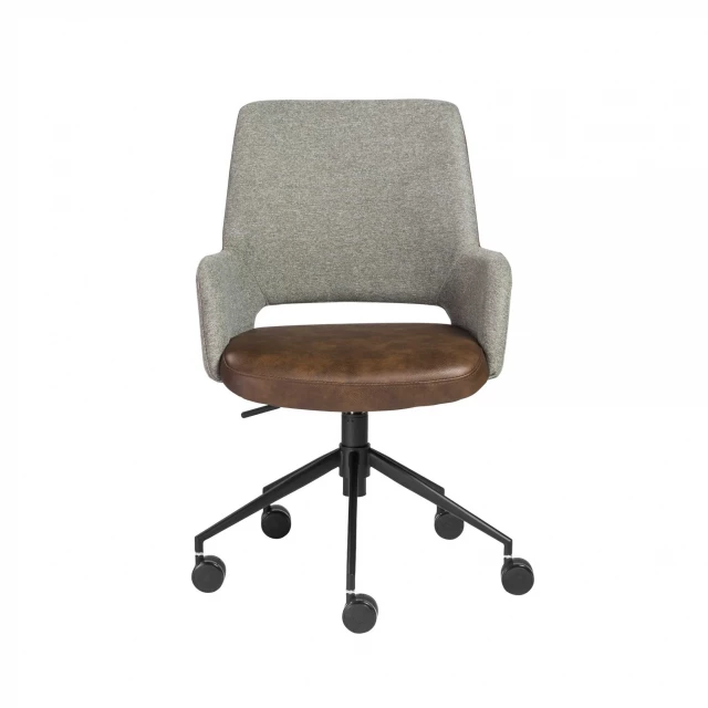 task chair fabric back steel frame with armrests for comfort