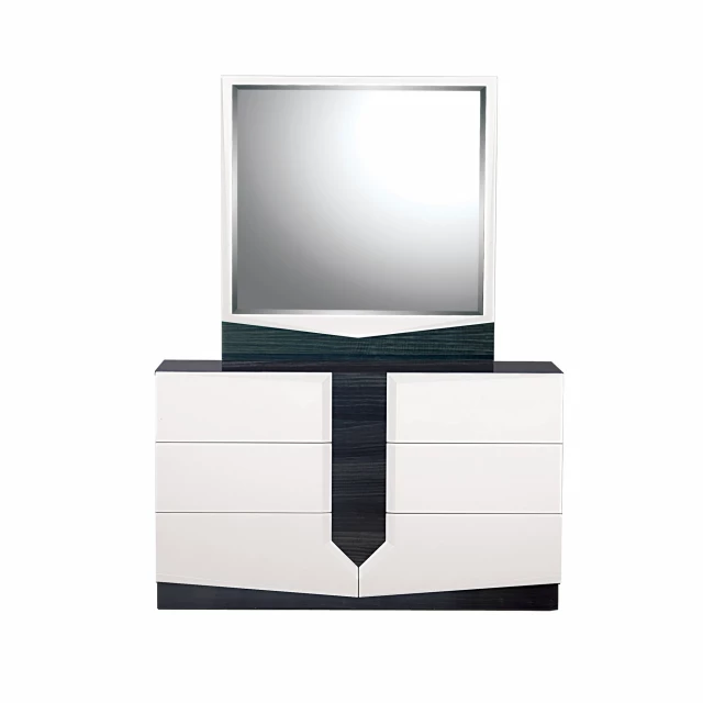 White grey dresser drawer with sleek modern design