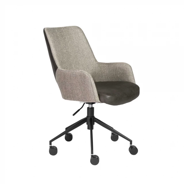 task chair fabric back steel frame with wheels and armrests