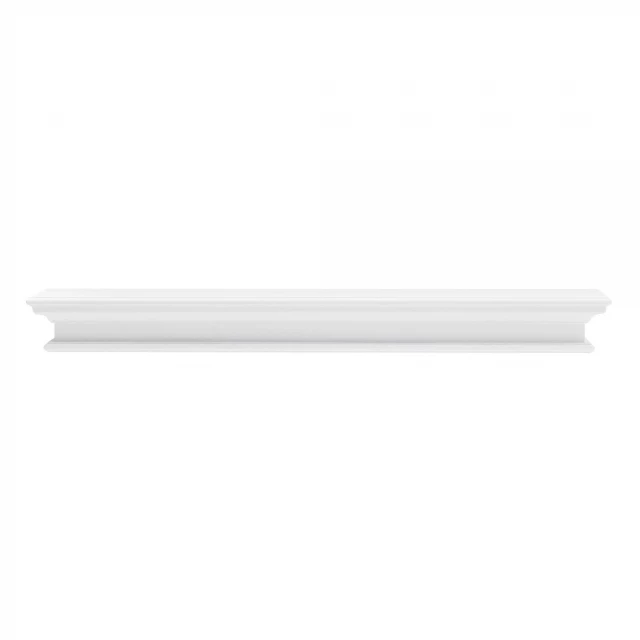 classic white xl floating wall shelf rectangle font