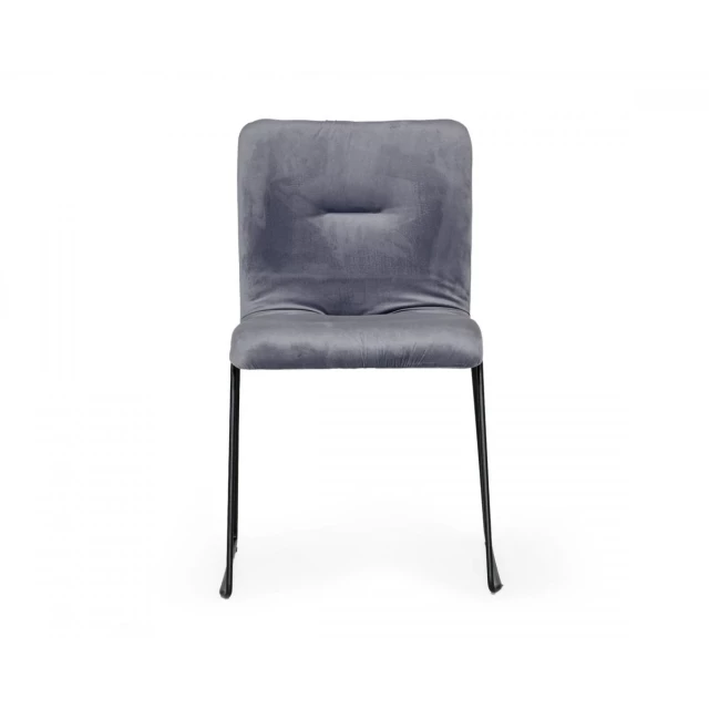 Gray velvet dining chairs with armrests and wood composite material for comfort and style